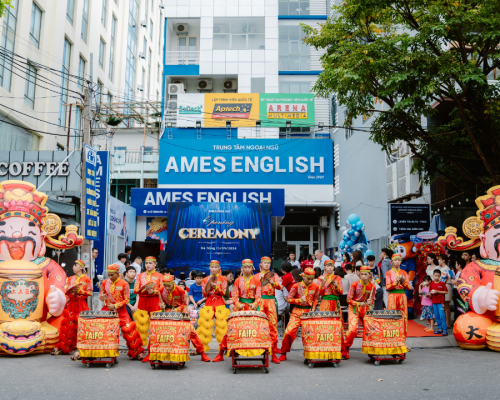 TỔ CHỨC LỄ KHAI TRƯƠNG TRUNG TÂM NGOẠI NGỮ AMES ENGLISH HỒNG PHÁT THÀNH CÔNG